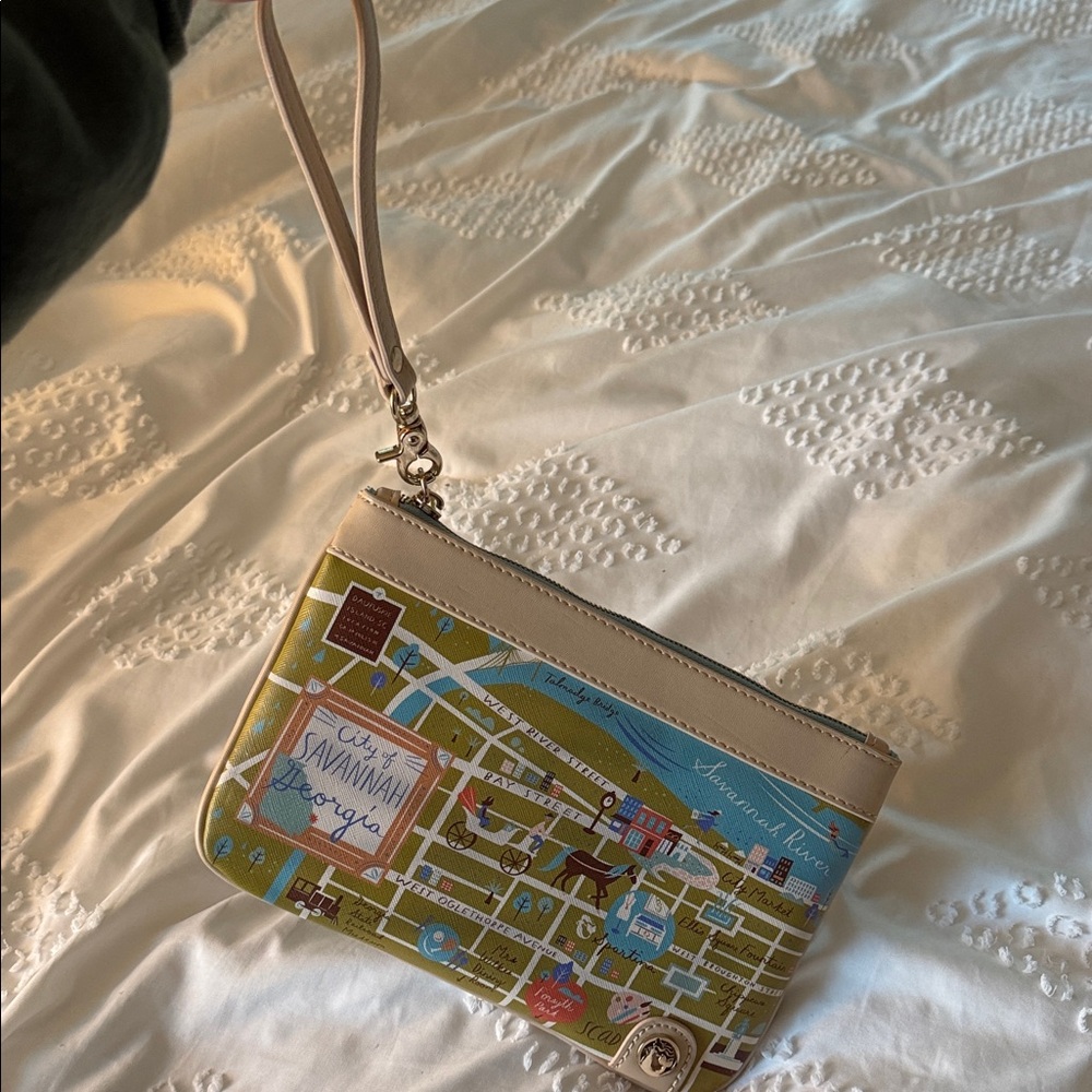 Spartina Savannah Map Print Wristlet ๐ - Picture 5 of 5